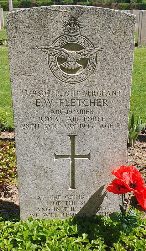Sgt Edward Walter Fletcher<br /><br /><br />died on active duty 153 Sqdn. - October 12th, 1944